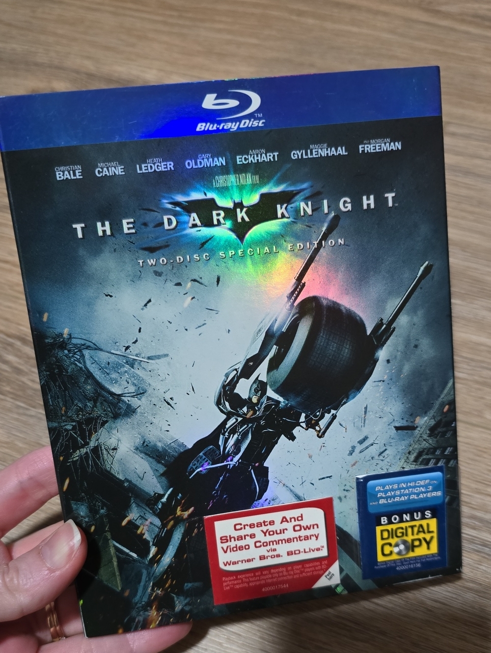 Warner Bros. The Dark Knight Blu-ray - Black & Blue Cover